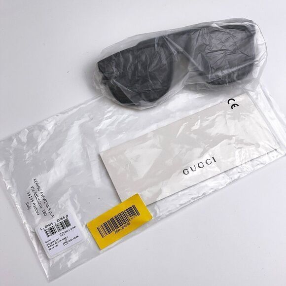 NEW GUCCI GG1039S 001 Black/Yellow Gray Aviator Plastic Men Sunglasses - Picture 12 of 14